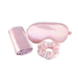 NEW MORNING GLAMOUR ultimate sleep satin pillowcase, eye mask and scrunchie set